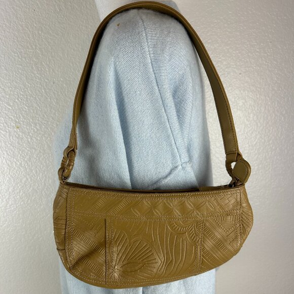 Franco Sarto Shoulder Bag Womens small Yellow hobo Handbag - Picture 10 of 10